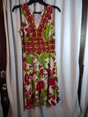Donna Morgan Colorful Funky Floral Dress